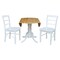 International Concepts 42 in. Dual Drop Leaf Table with 2  Ladder Back Dining Chairs - 3 Piece Dining Set K02-42DP-C08-2P - alternate 3